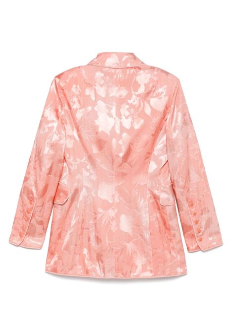 Peach pink floral-jacquard blazer Ermanno Scervino - women ERMANNO SCERVINO | D466I726YSHS4689